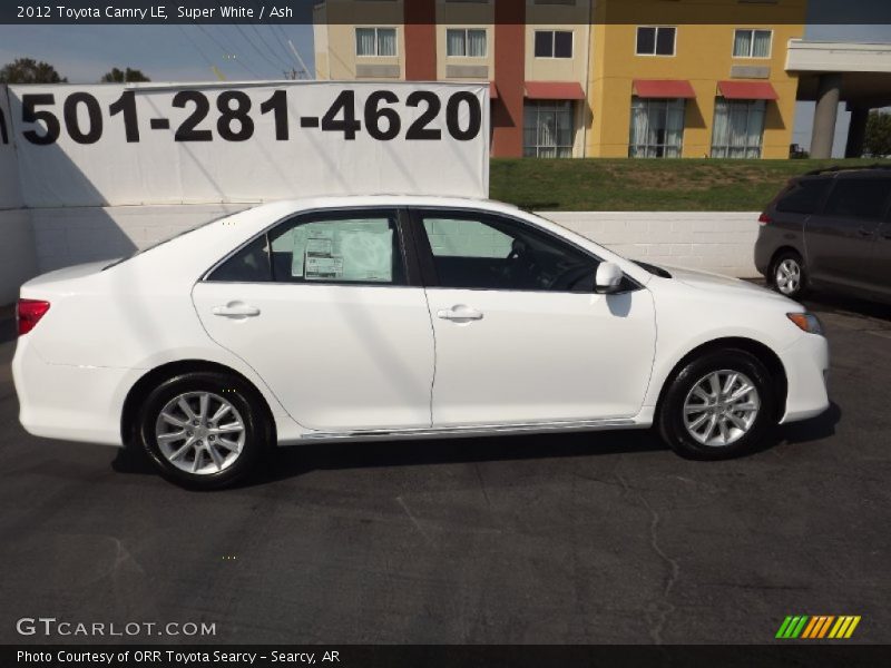 Super White / Ash 2012 Toyota Camry LE