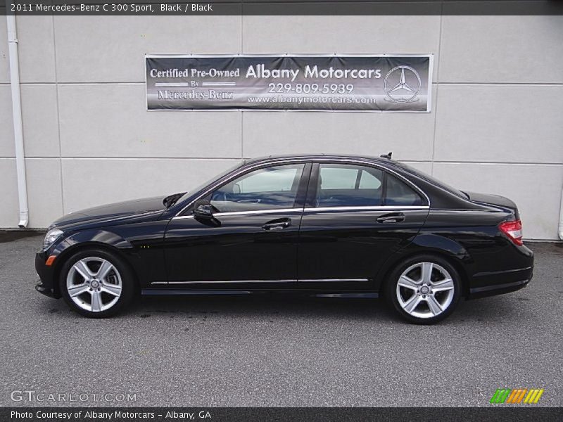 Black / Black 2011 Mercedes-Benz C 300 Sport