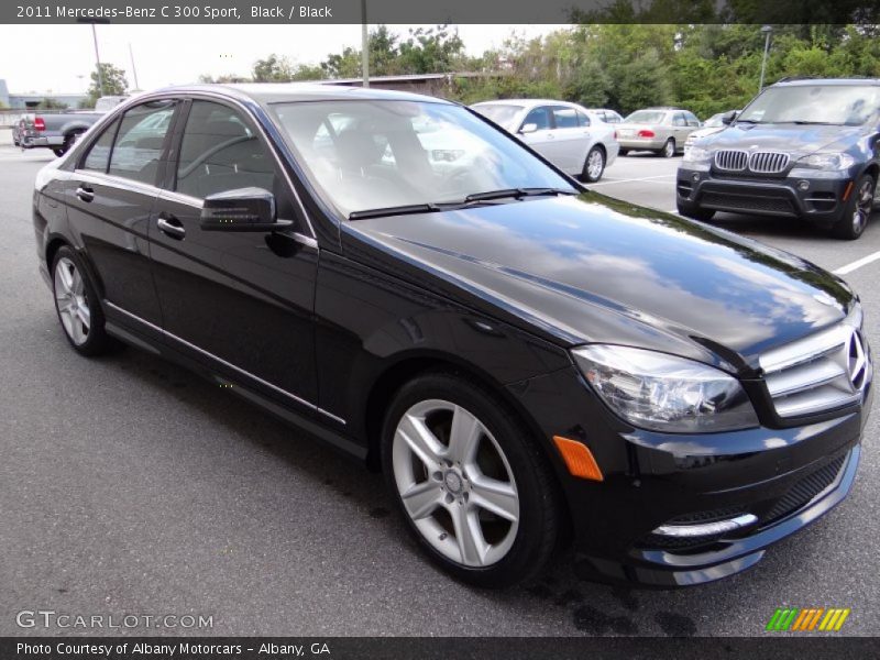 Black / Black 2011 Mercedes-Benz C 300 Sport
