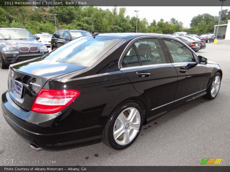 Black / Black 2011 Mercedes-Benz C 300 Sport