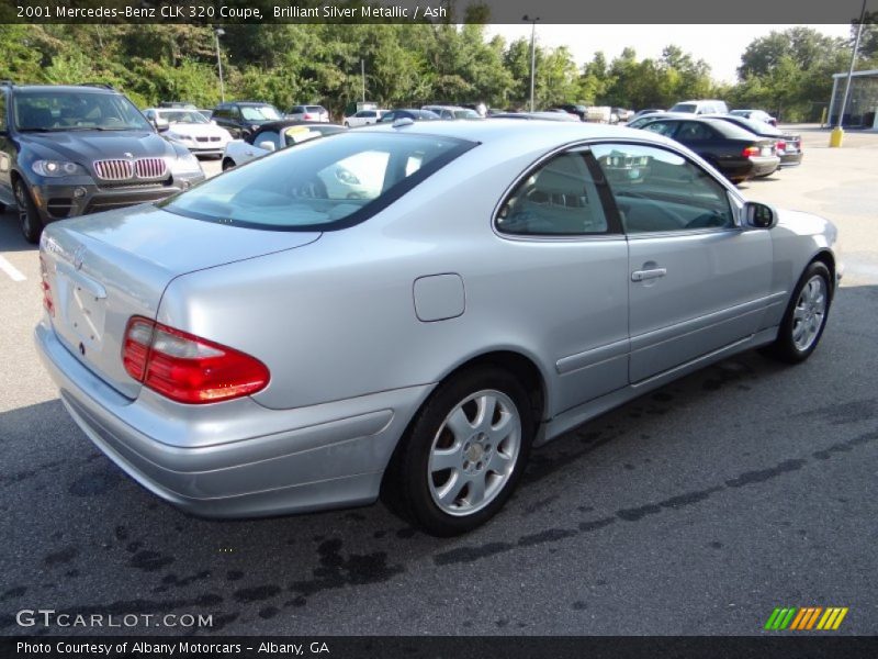 Brilliant Silver Metallic / Ash 2001 Mercedes-Benz CLK 320 Coupe