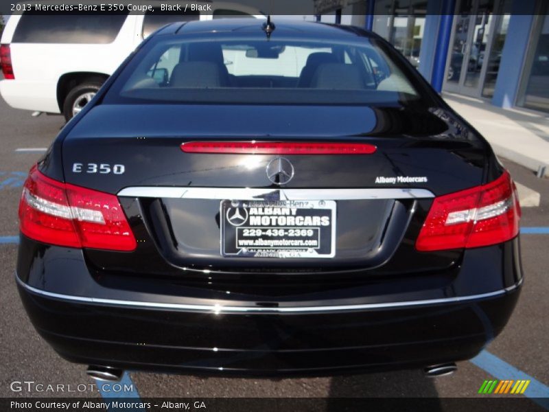 Black / Black 2013 Mercedes-Benz E 350 Coupe
