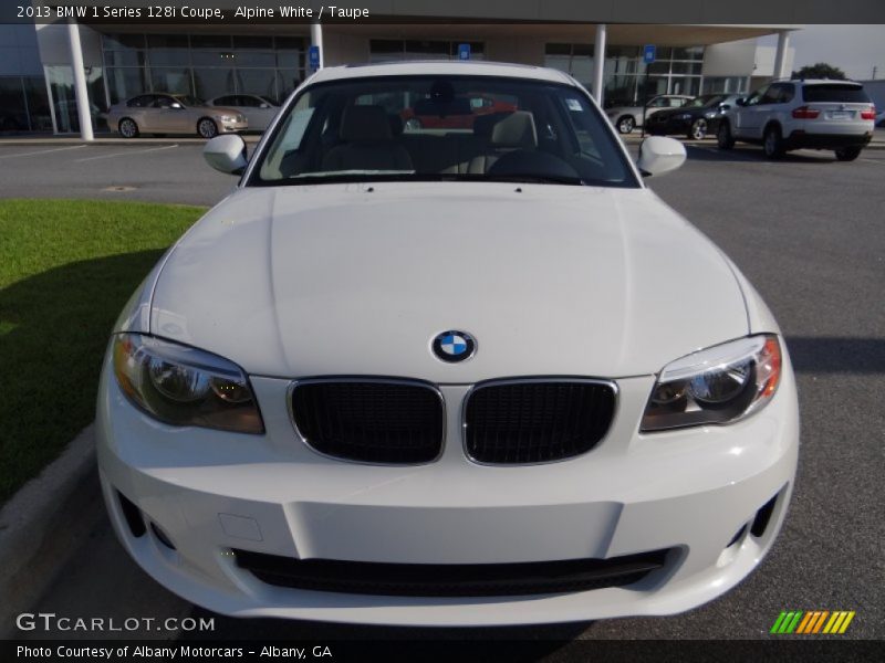 Alpine White / Taupe 2013 BMW 1 Series 128i Coupe