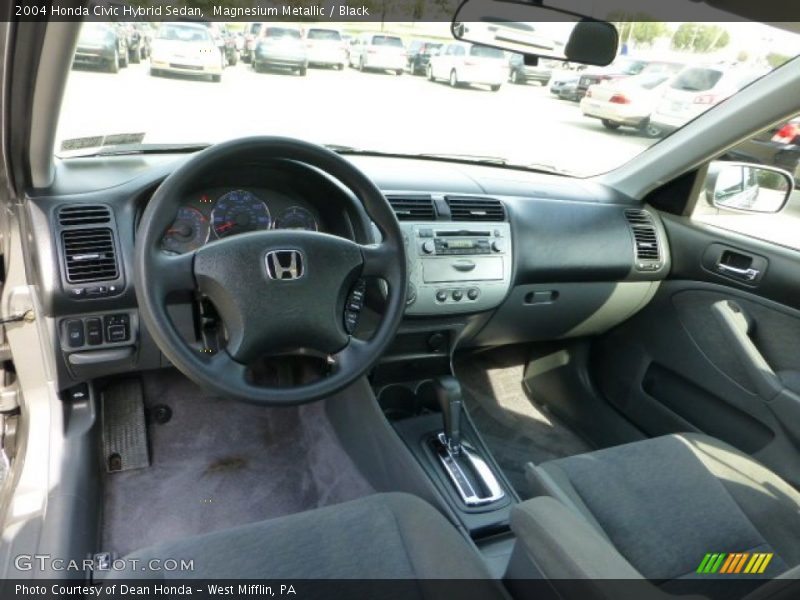 Magnesium Metallic / Black 2004 Honda Civic Hybrid Sedan