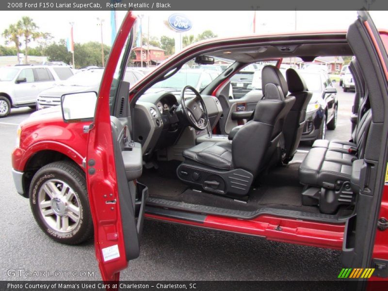  2008 F150 Lariat SuperCab Black Interior