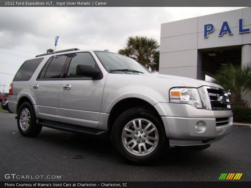 Ingot Silver Metallic / Camel 2012 Ford Expedition XLT