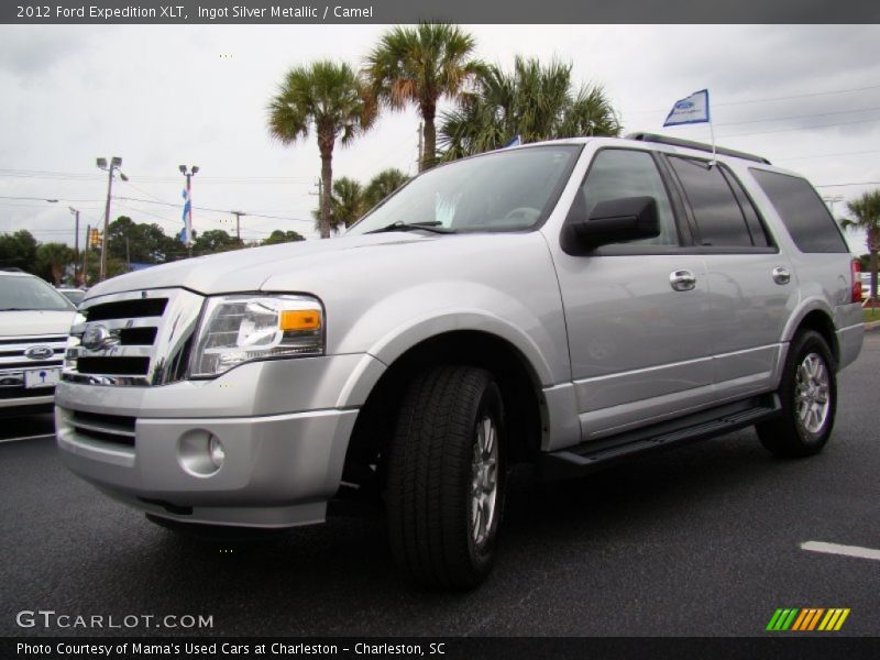 Ingot Silver Metallic / Camel 2012 Ford Expedition XLT