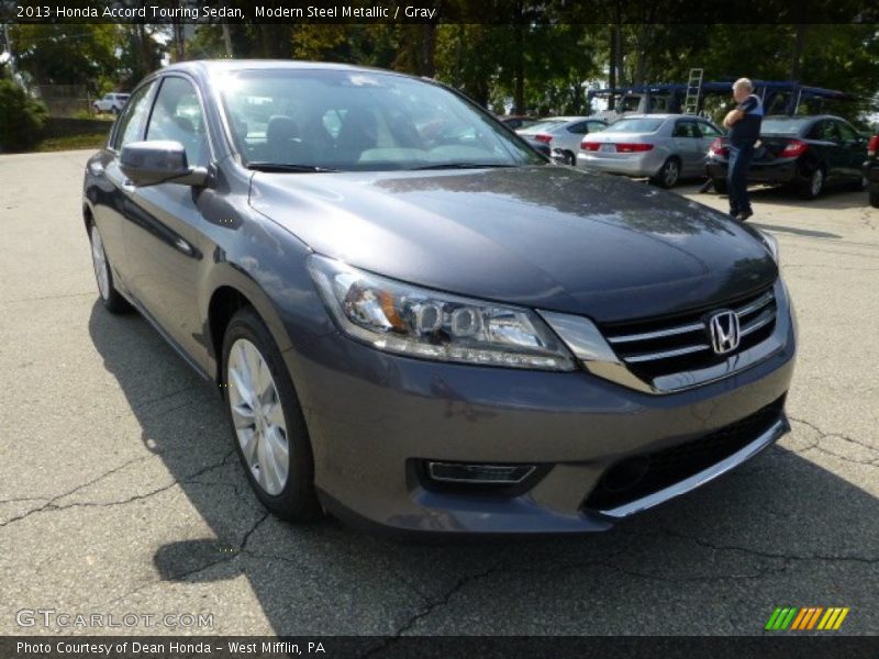 Modern Steel Metallic / Gray 2013 Honda Accord Touring Sedan