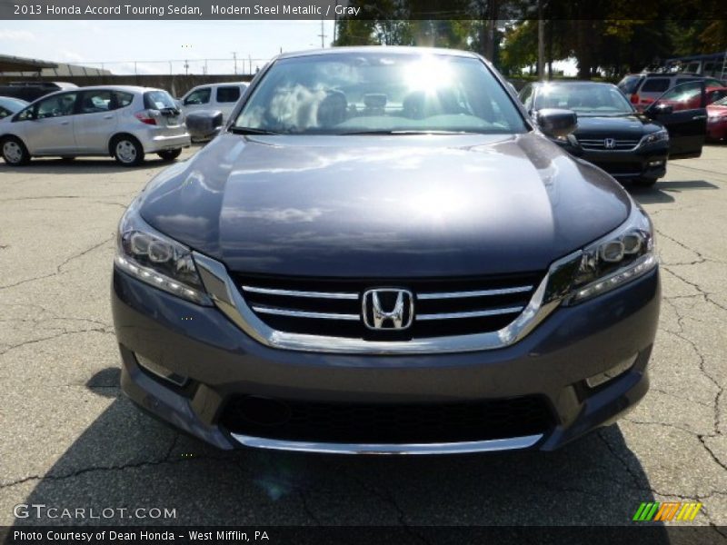 Modern Steel Metallic / Gray 2013 Honda Accord Touring Sedan