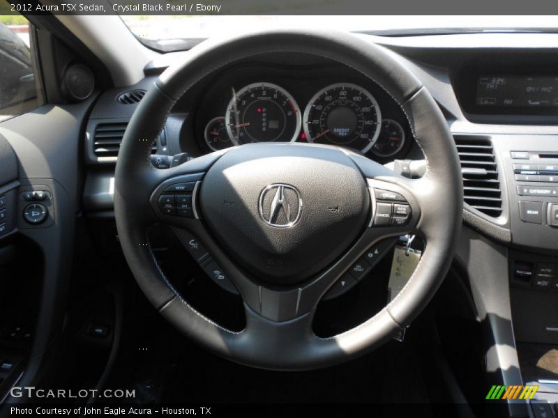 Crystal Black Pearl / Ebony 2012 Acura TSX Sedan