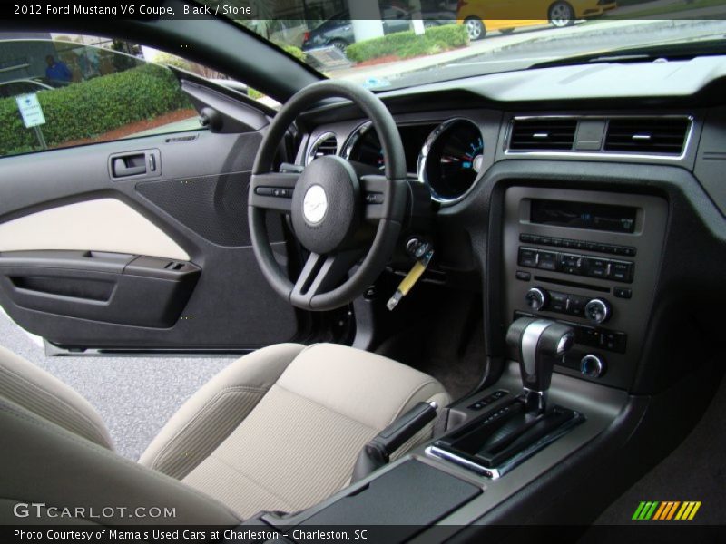 Black / Stone 2012 Ford Mustang V6 Coupe