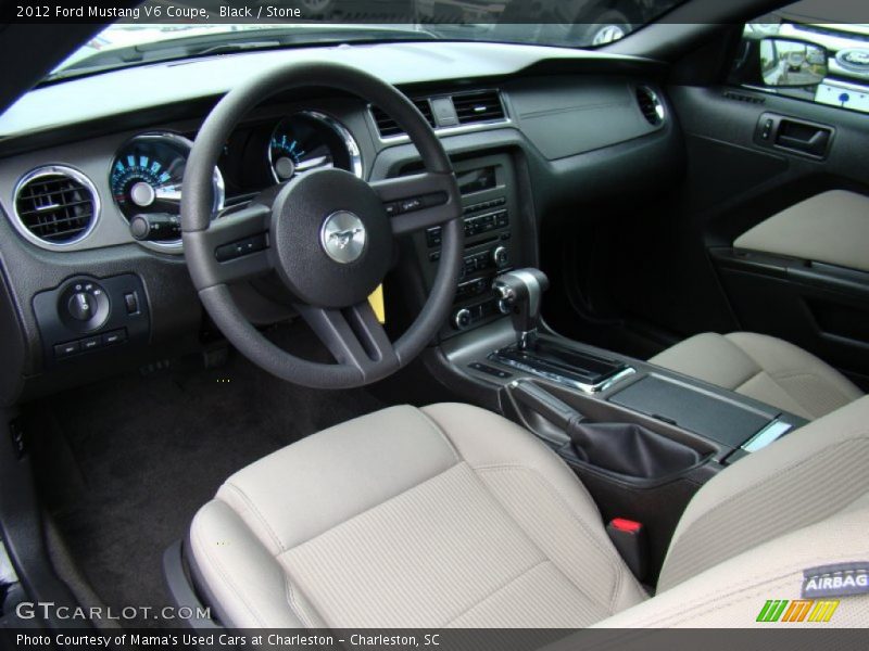 Black / Stone 2012 Ford Mustang V6 Coupe