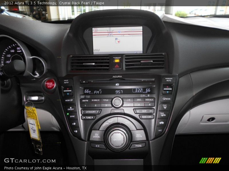 Crystal Black Pearl / Taupe 2012 Acura TL 3.5 Technology