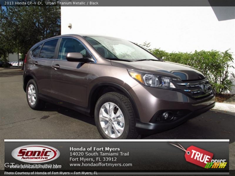 Urban Titanium Metallic / Black 2013 Honda CR-V EX