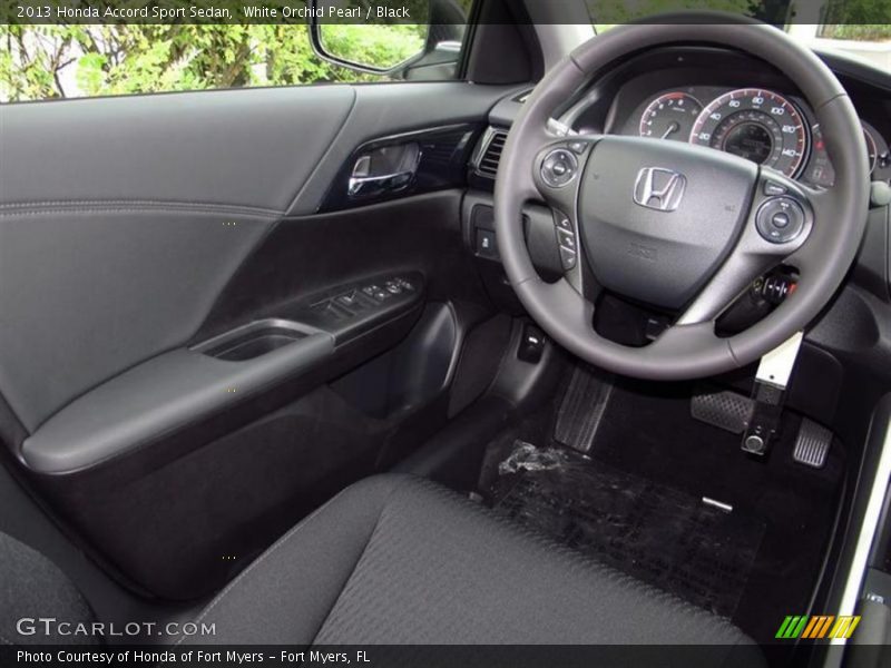 White Orchid Pearl / Black 2013 Honda Accord Sport Sedan