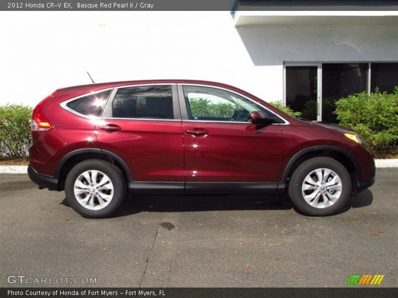 Basque Red Pearl II / Gray 2012 Honda CR-V EX