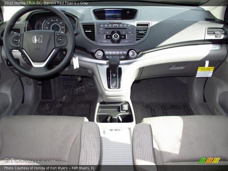 Basque Red Pearl II / Gray 2012 Honda CR-V EX