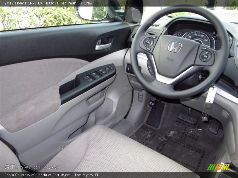 Basque Red Pearl II / Gray 2012 Honda CR-V EX