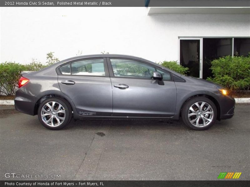Polished Metal Metallic / Black 2012 Honda Civic Si Sedan