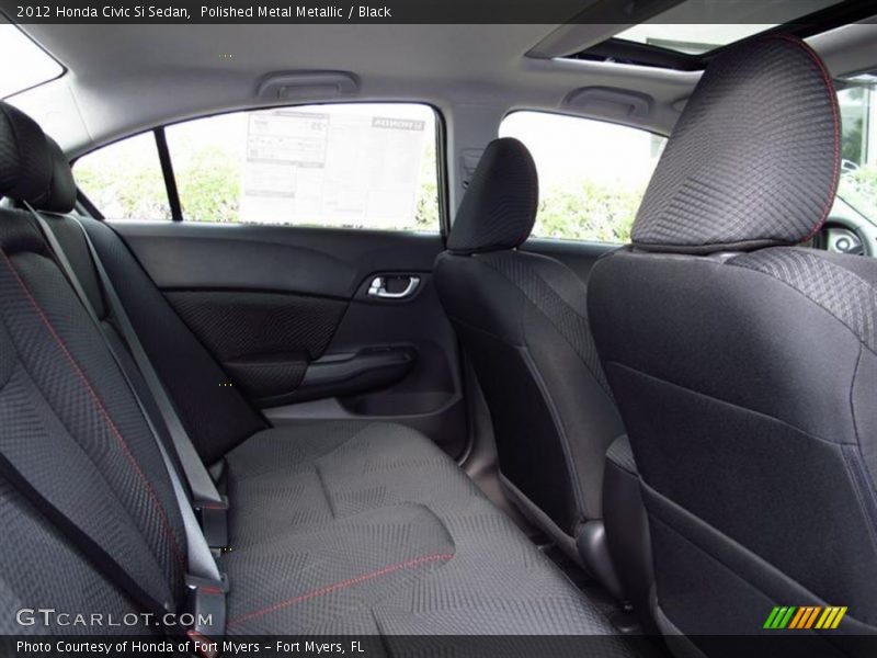 Polished Metal Metallic / Black 2012 Honda Civic Si Sedan