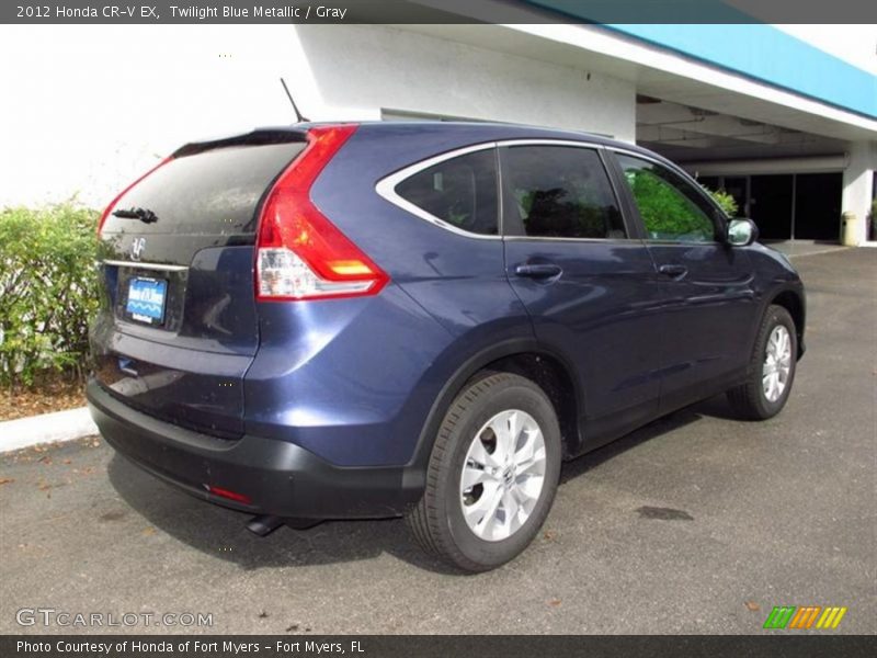 Twilight Blue Metallic / Gray 2012 Honda CR-V EX