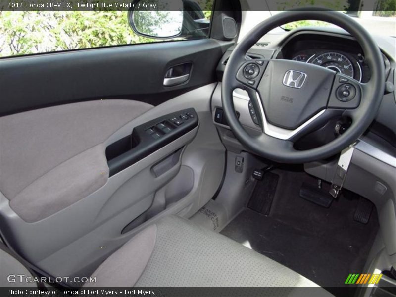 Twilight Blue Metallic / Gray 2012 Honda CR-V EX