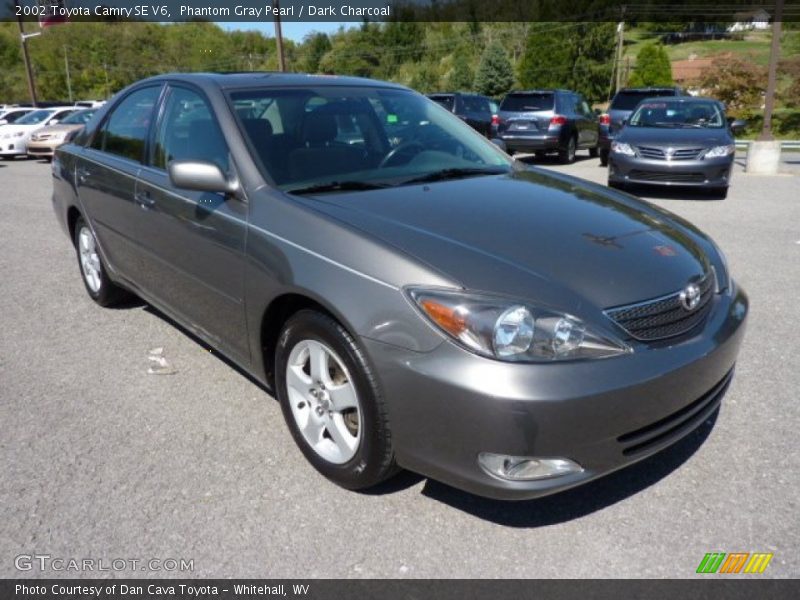 Phantom Gray Pearl / Dark Charcoal 2002 Toyota Camry SE V6