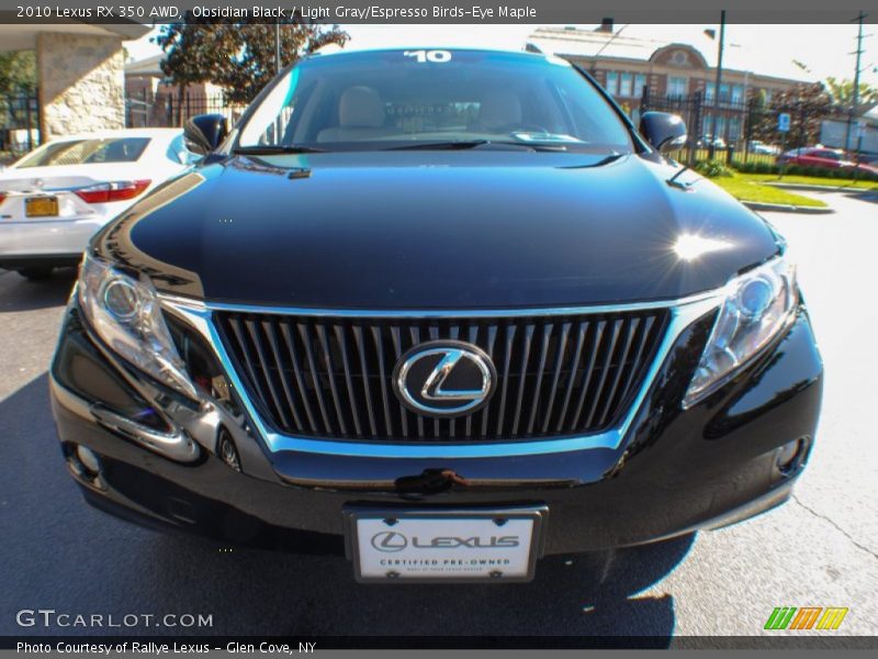 Obsidian Black / Light Gray/Espresso Birds-Eye Maple 2010 Lexus RX 350 AWD