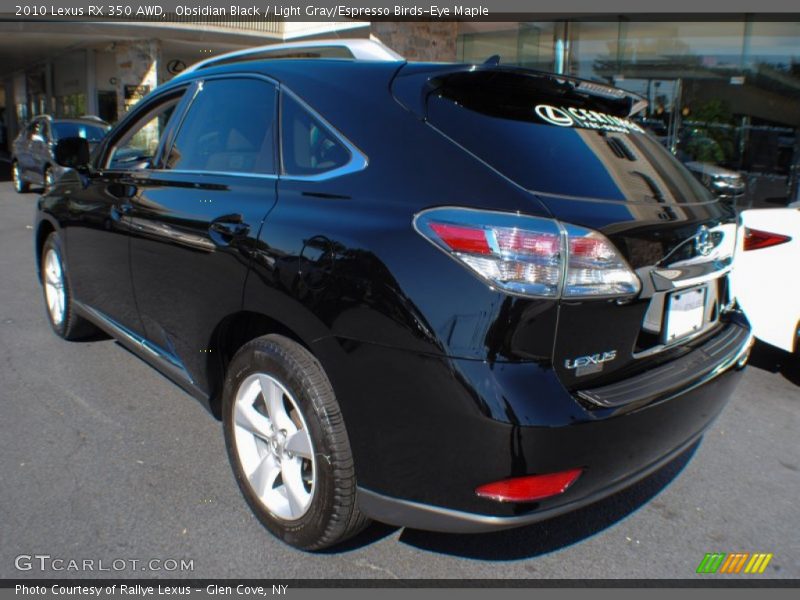 Obsidian Black / Light Gray/Espresso Birds-Eye Maple 2010 Lexus RX 350 AWD