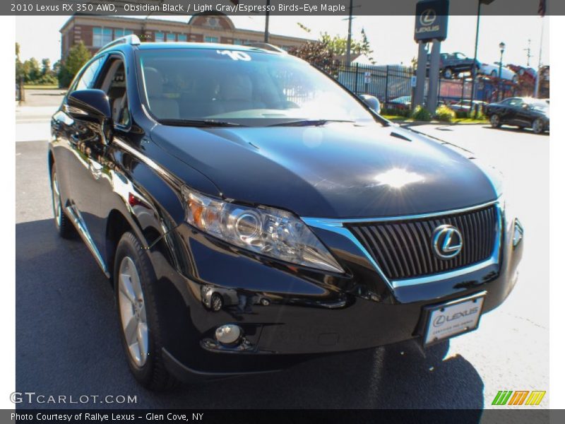 Obsidian Black / Light Gray/Espresso Birds-Eye Maple 2010 Lexus RX 350 AWD