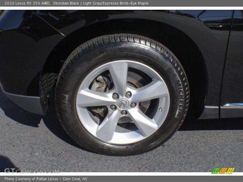 Obsidian Black / Light Gray/Espresso Birds-Eye Maple 2010 Lexus RX 350 AWD