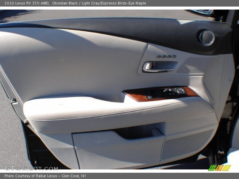 Obsidian Black / Light Gray/Espresso Birds-Eye Maple 2010 Lexus RX 350 AWD