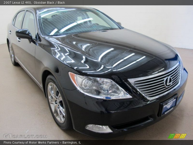 Obsidian Black / Black 2007 Lexus LS 460