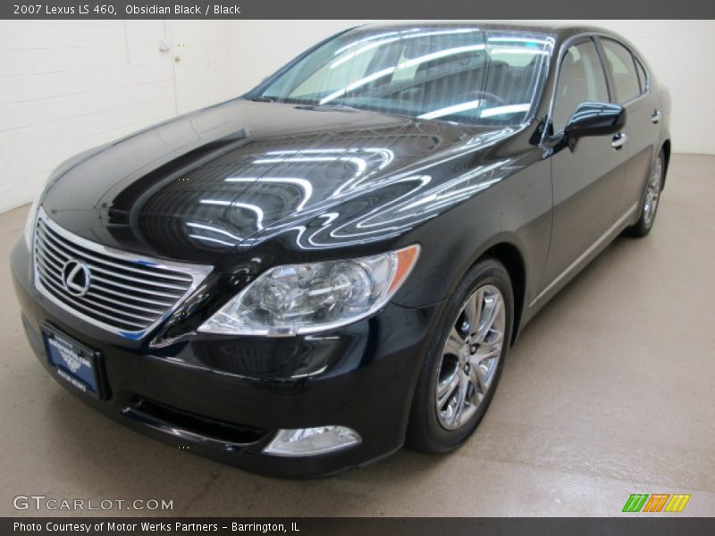 Obsidian Black / Black 2007 Lexus LS 460