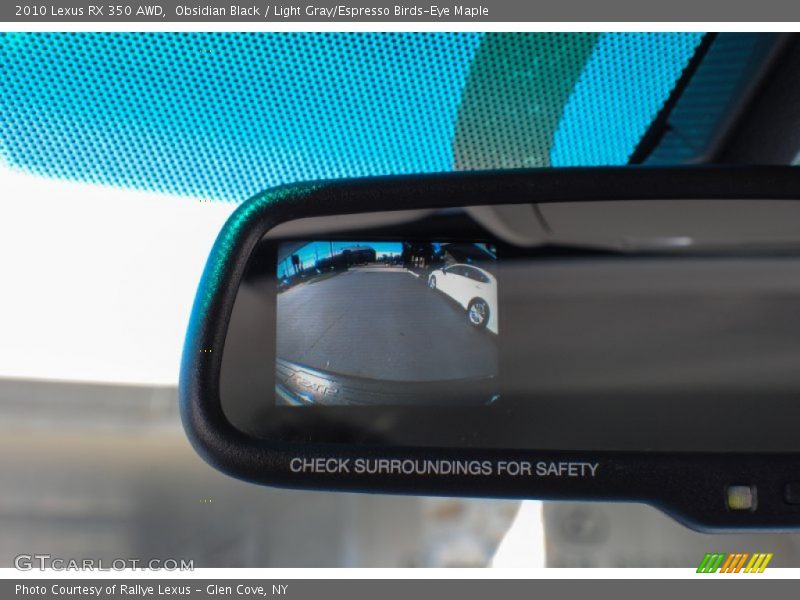 Obsidian Black / Light Gray/Espresso Birds-Eye Maple 2010 Lexus RX 350 AWD