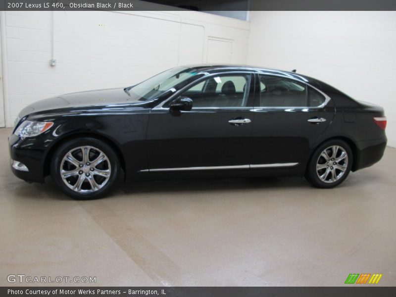 Obsidian Black / Black 2007 Lexus LS 460