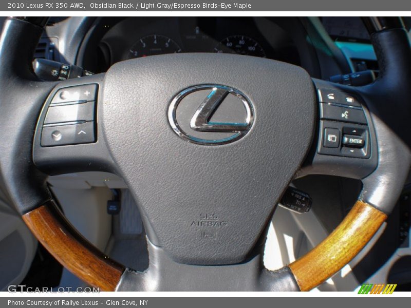 Obsidian Black / Light Gray/Espresso Birds-Eye Maple 2010 Lexus RX 350 AWD