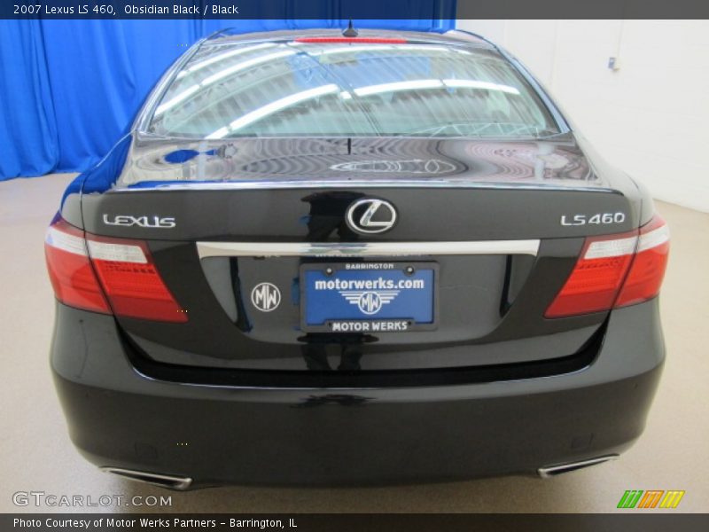 Obsidian Black / Black 2007 Lexus LS 460