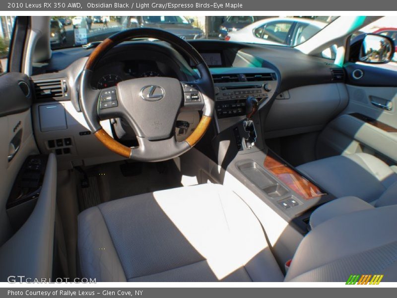 Obsidian Black / Light Gray/Espresso Birds-Eye Maple 2010 Lexus RX 350 AWD
