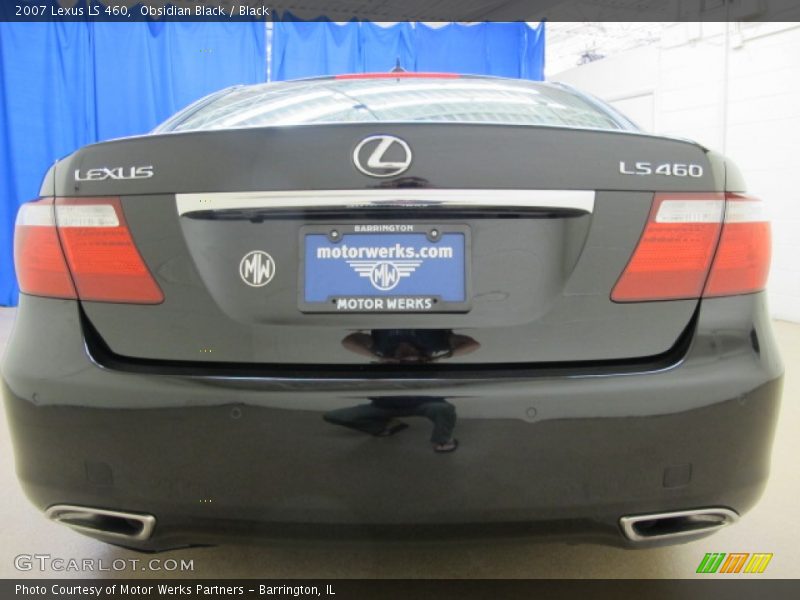 Obsidian Black / Black 2007 Lexus LS 460
