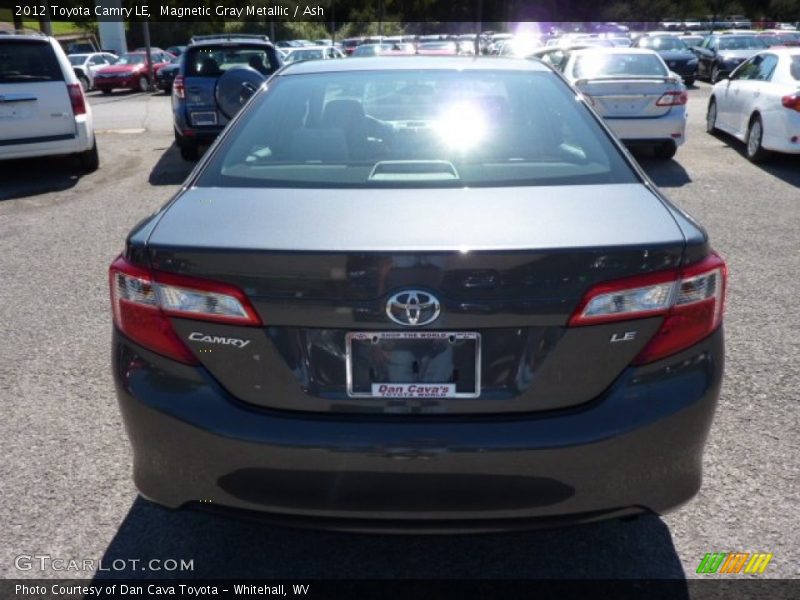 Magnetic Gray Metallic / Ash 2012 Toyota Camry LE