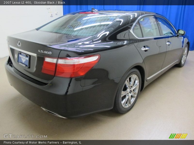 Obsidian Black / Black 2007 Lexus LS 460