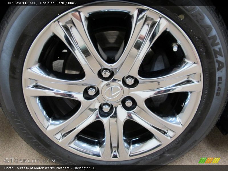 Obsidian Black / Black 2007 Lexus LS 460