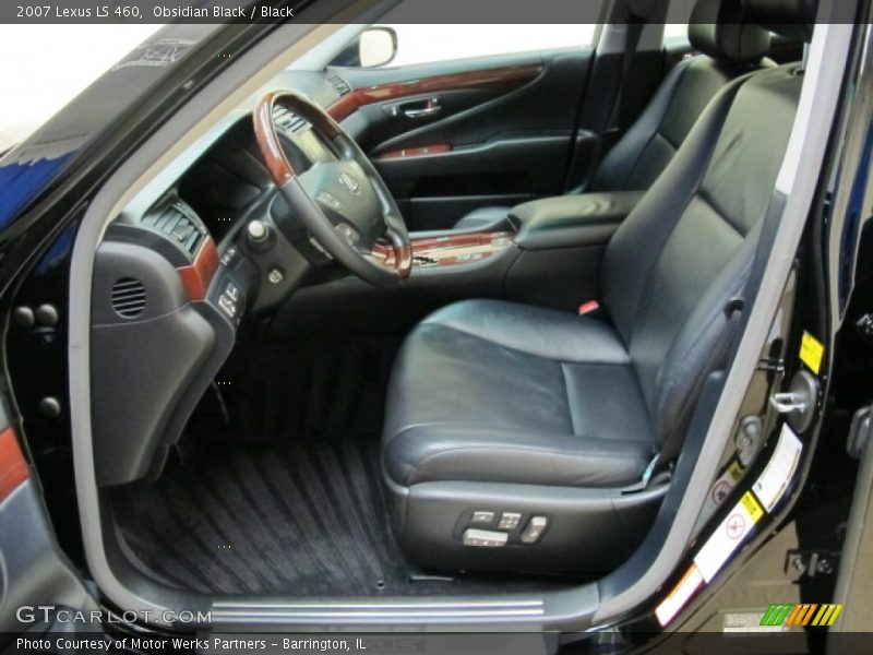 Obsidian Black / Black 2007 Lexus LS 460