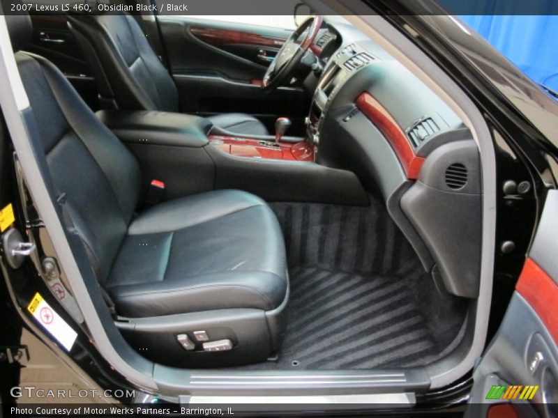Obsidian Black / Black 2007 Lexus LS 460