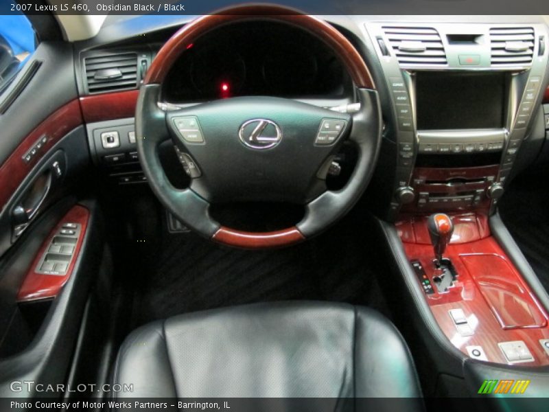 Obsidian Black / Black 2007 Lexus LS 460