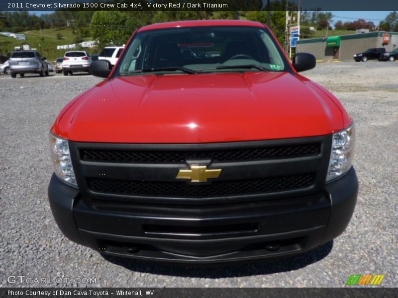 Victory Red / Dark Titanium 2011 Chevrolet Silverado 1500 Crew Cab 4x4
