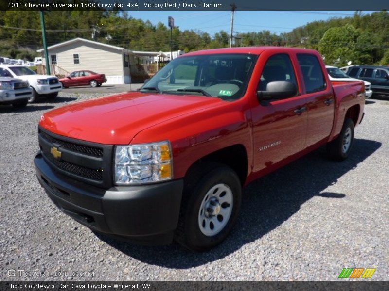 Victory Red / Dark Titanium 2011 Chevrolet Silverado 1500 Crew Cab 4x4