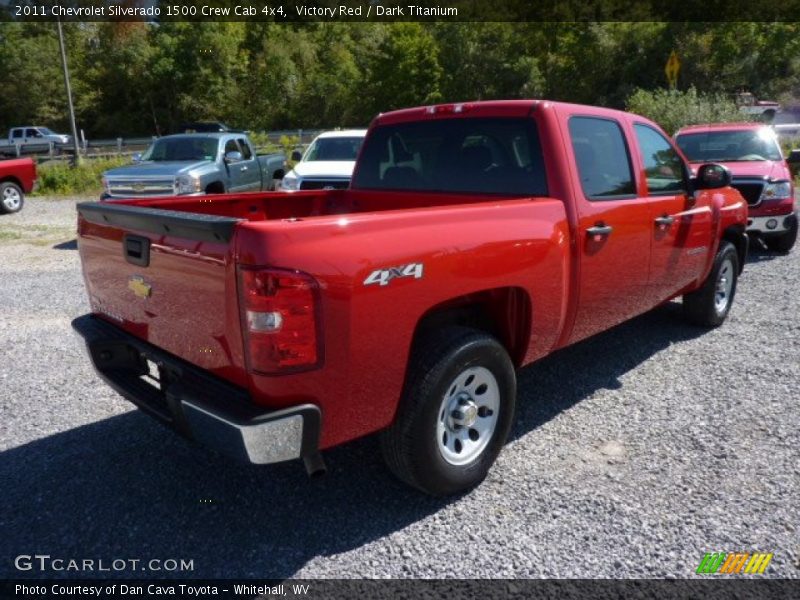 Victory Red / Dark Titanium 2011 Chevrolet Silverado 1500 Crew Cab 4x4