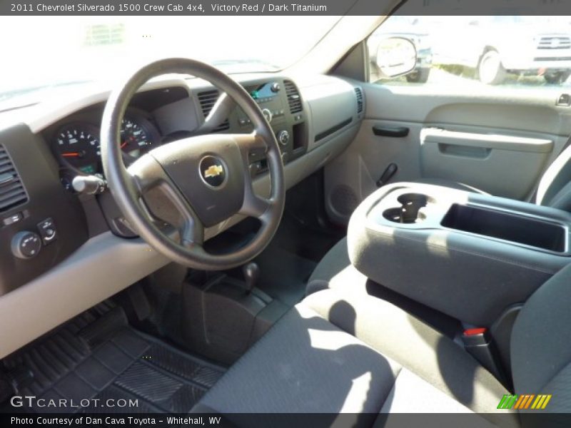Victory Red / Dark Titanium 2011 Chevrolet Silverado 1500 Crew Cab 4x4